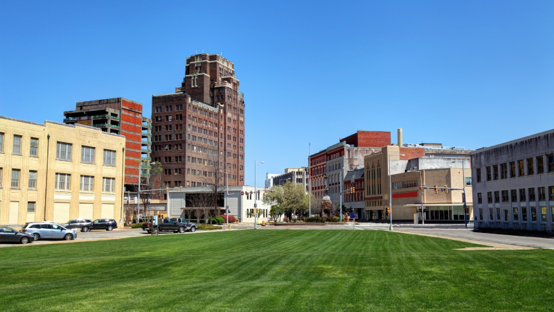 downtown Meridian, Mississippi