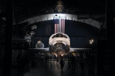 Space shuttle in the Udvar-Hazy Center in Chantilly, VA