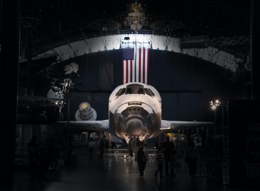 Space shuttle in the Udvar-Hazy Center in Chantilly, VA