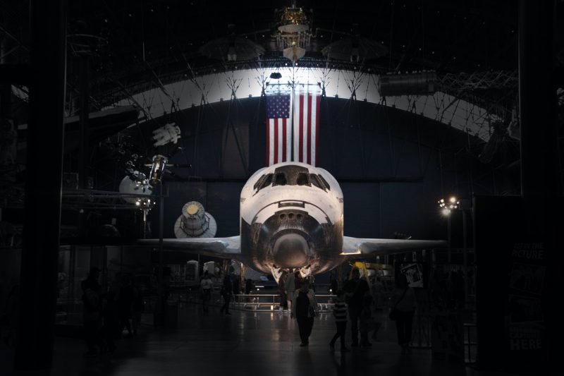 Space shuttle in the Udvar-Hazy Center in Chantilly, VA