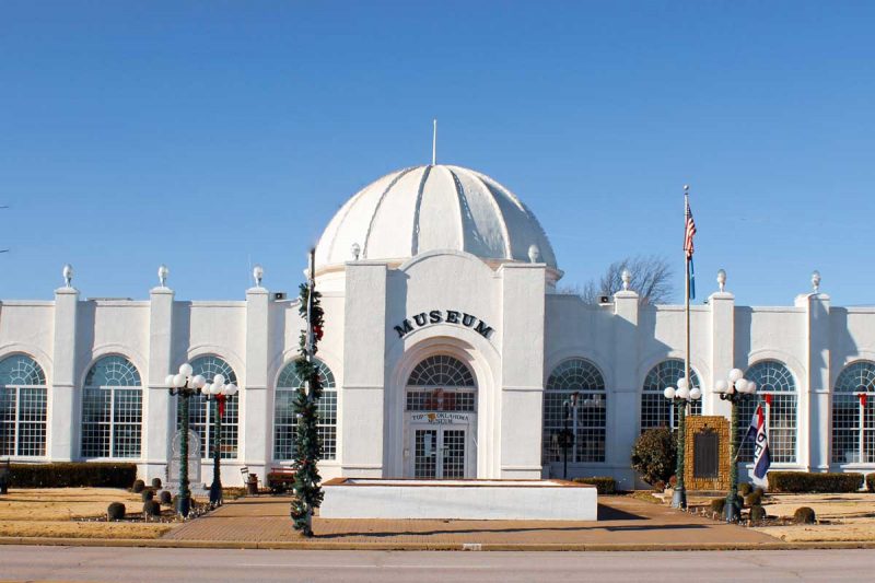 The Electric Park Pavilion, now home to the historical museum in Blackwell, OK.