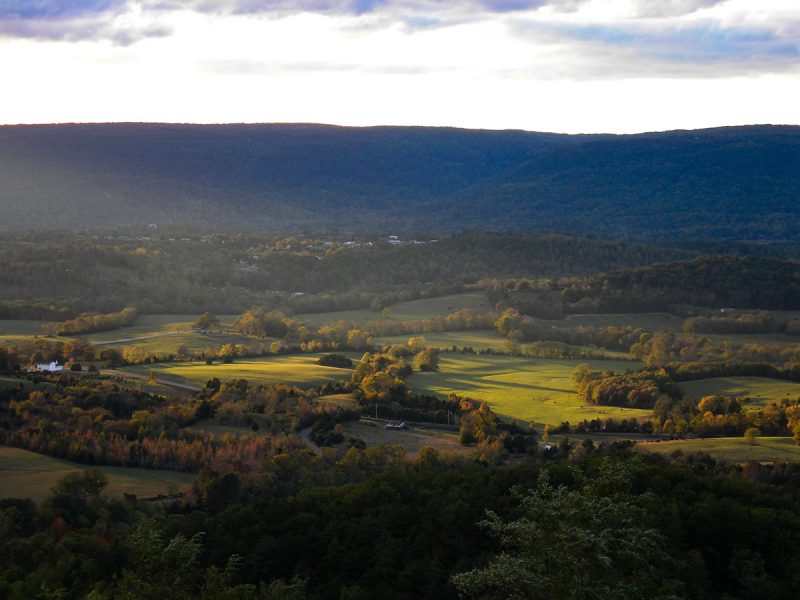 Sunset over the Sequatchie Valley in Dunlap, TN.