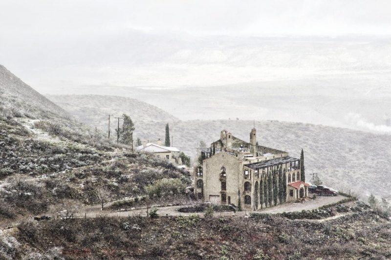 Overlook the old Little Daisy Hotel in Jerome, Arizona.