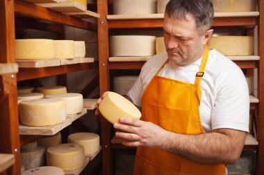 Cheese maker in Wisconsin