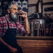 Beer maker drinking beer in St. Louis brewery
